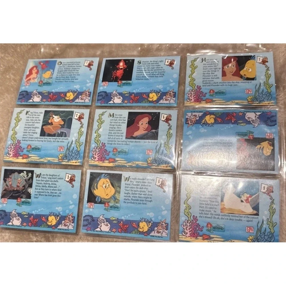 Disney Little Mermaid 1991 Pro Set Complete 90 Card Set 15 Sketch 15 Standups
